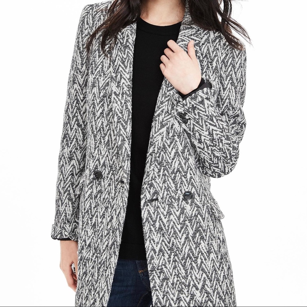 Banana republic Jacquard long coat